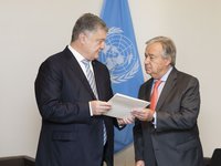 Порошенко передал Генсеку ООН ноту о непродлении договора о дружбе с РФ